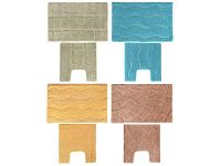 Миниатюра: Набор ковриков для ванной и туалета хлопок 2шт (60*40см; 40*40см) VETTA Орнамент 4 цвета