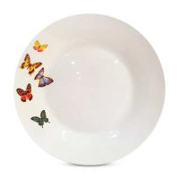 Миниатюра: Тарелка обеденная 20см фарфор Бабочки (72)