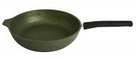 Миниатюра: Сковорода ал. 240мм, без крышки съемная пласт. ручка а/п Kukmara Trendy style malachite