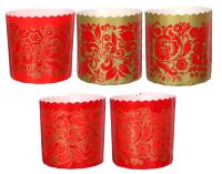 Миниатюра: Набор форм для кулича бумажных 4шт d90мм h90мм, Красная Пасха