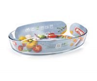 Миниатюра: Блюдо для СВЧ (запекания) стекло 35*24см овальное Smart Cooking