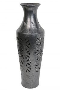 Миниатюра: Ваза напольная керамика 77см КИЕВ хром