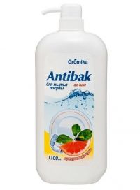 Миниатюра: Средство для мытья посуды 1100мл Antibak de Luxe Цитрусовый фреш (12)