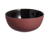 Миниатюра: Салатник 12см стекло VICKY TERRACOTTA черно-терракотовый (24)