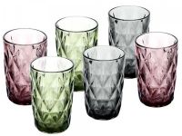 Миниатюра: Набор стаканов 6шт 390мл стекло BACKMAN цветные (4)