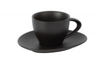Миниатюра: Набор чайный 2пр 200мл фарфор ROCK BLACK черный (12)