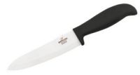 Миниатюра: Нож кухонный керамика 15см (шеф-нож), пласт. ручка черная Bohmann