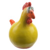 Миниатюра: Фигурка садовая Курица - наседка Цветная 37*30см гипс