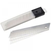 Миниатюра: Набор сменных (запасных) лезвий для строительного ножа 10шт (18*0,5*100мм), сегментированные@