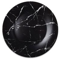 Миниатюра: Тарелка десертная 17,5см стеклокерамика черный мрамор (72)