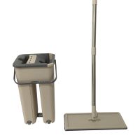 Миниатюра: Швабра для пола 32*12*125см, 2 насадки микрофибра, ведро 8л с механизмом отжима Happy Panda