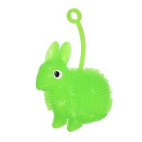 Миниатюра: Игрушка-антистресс Кролик мохнатый с петелькой 8см@