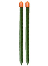 Миниатюра: Колышек садовый 8*750мм, мет.трубка, внешнее покрытие поливинилхлорид, заостр. конец, зеленый (100)