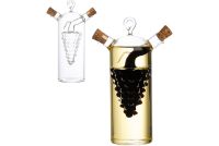 Миниатюра: Бутылка для масла и уксуса стекло двойная 350/50мл Mallony виноград