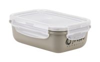 Миниатюра: Контейнер пласт. 0,4л (150*105*55мм), для продуктов, крышка с защелками герметичная FRESH капучино