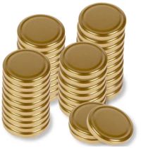 Миниатюра: Крышка метал. ТВИСТ-ОФФ-66мм россыпь золото (600)@