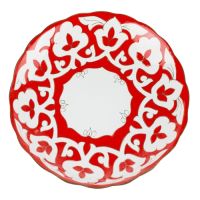 Миниатюра: Тарелка 15см красная Узбекская пахта