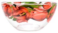 Миниатюра: Салатник 16см стекло Тюльпаны (12)
