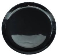 Миниатюра: Тарелка плоская 20см 300мл высокий борт,черный,форма Луна стеклокерамика (48)