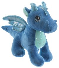 Миниатюра: Игрушка мягкая Дракончик 25см синий