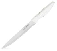 Миниатюра: Нож кухонный нерж. 20см (универсальный), пласт. ручка под белый мрамор Attribute MARBLE