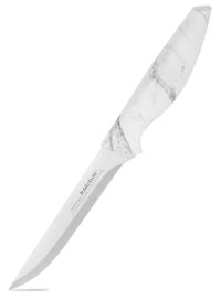 Миниатюра: Нож кухонный нерж. 15см (филейный), пласт. ручка под белый мрамор Attribute MARBLE