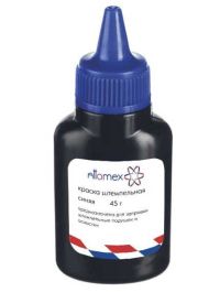 Миниатюра: Штемпельная краска 45гр синяя, пласт. флакон с дозатором ATTOMEX