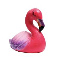 Миниатюра: Копилка Фламинго большой 24см, розовый с фиолетовым
