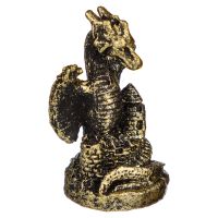 Миниатюра: Фигурка Сказочный дракон 2*2*3,8см, состаренная бронза, полистоун Символ года 2024