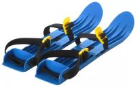 Миниатюра: Мини-лыжи пласт. 420*77*110мм, НАБОР 2шт, пласт. крепление, синие