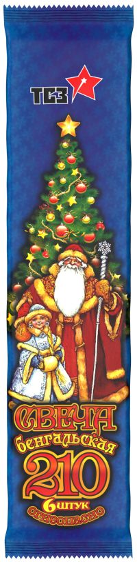 Миниатюра: Свечи Бенгальские 21см 6шт тонкая