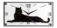 Миниатюра: Часы настенные стекло 19*39см Пантера (10)