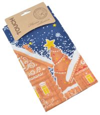 Миниатюра: Полотенце 48*60 рогожка на хангере Полночь TOUCH