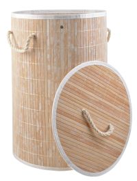 Миниатюра: Корзина для белья бамбук 49л (35*51см), круглая