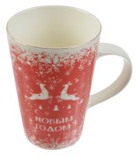Миниатюра: Кружка 370мл керамика Олени, елка, новый год (36)