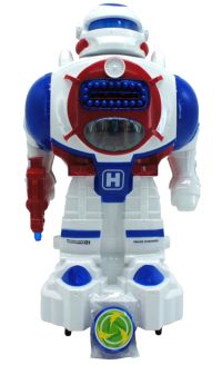 Миниатюра: Робот-Воин Интерактивный (двиг., свет,звук,стреляет дисками) (на батар.) 33*20см / коробка  ZR118