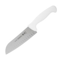 Миниатюра: Нож кухонный нерж. 18см (сантоку), белая пласт. ручка Tramontina Professional Master 24605/085 @