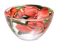 Миниатюра: Салатник 11см стекло Тюльпаны (36)