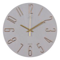Миниатюра: Часы настенные 30см, корпус серо-золотой Классика