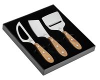 Миниатюра: Набор для нарезки сыра 3пр (нож-лопатка, сырный нож, нож для тверд. сортов) Regent FORMAGGIO