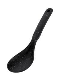 Миниатюра: Ложка кулинарная нейлон 25см, малая, нейлон ручка Regent PUNTO NERO черный мрамор (144)