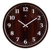 Миниатюра: Часы настенные 30см, корпус коричневый Дерево