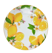Миниатюра: Тарелка десертная 20см фарфор Лимоны (72)