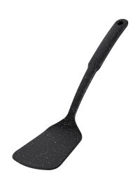 Миниатюра: Лопатка кулинарная нейлон 32см, нейлон ручка Regent PUNTO NERO черный мрамор (144)