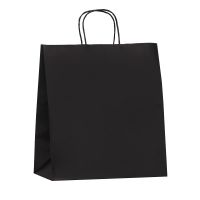 Миниатюра: Пакет (сумка) подарочный 32*19,5*37см, крафт Радуга, чёрный