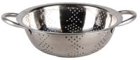 Миниатюра: Дуршлаг нерж. 22см (1л), 2 нерж. ручки