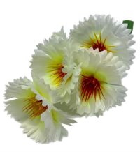Миниатюра: Цветы искусственные Букет Гвоздика 5шт 35см белая BUK-2-39 @