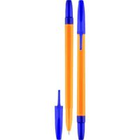 Миниатюра: Ручка шар. ATTOMEX 5073919 синяя,0,7мм,желт.корп.