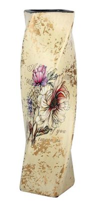 Миниатюра: Ваза для цветов 30см керамика Букет
