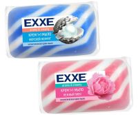 Миниатюра: Мыло туалетное 80г EXXE Нежный пион розовое полосатое